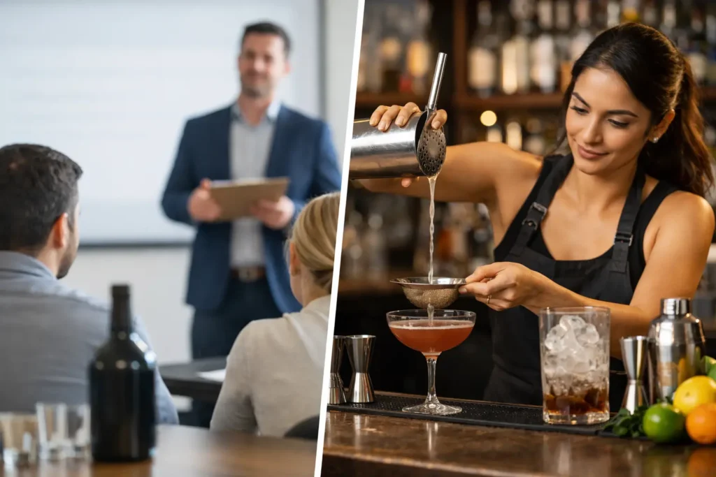 TIPS Certification vs Bartending School Explained