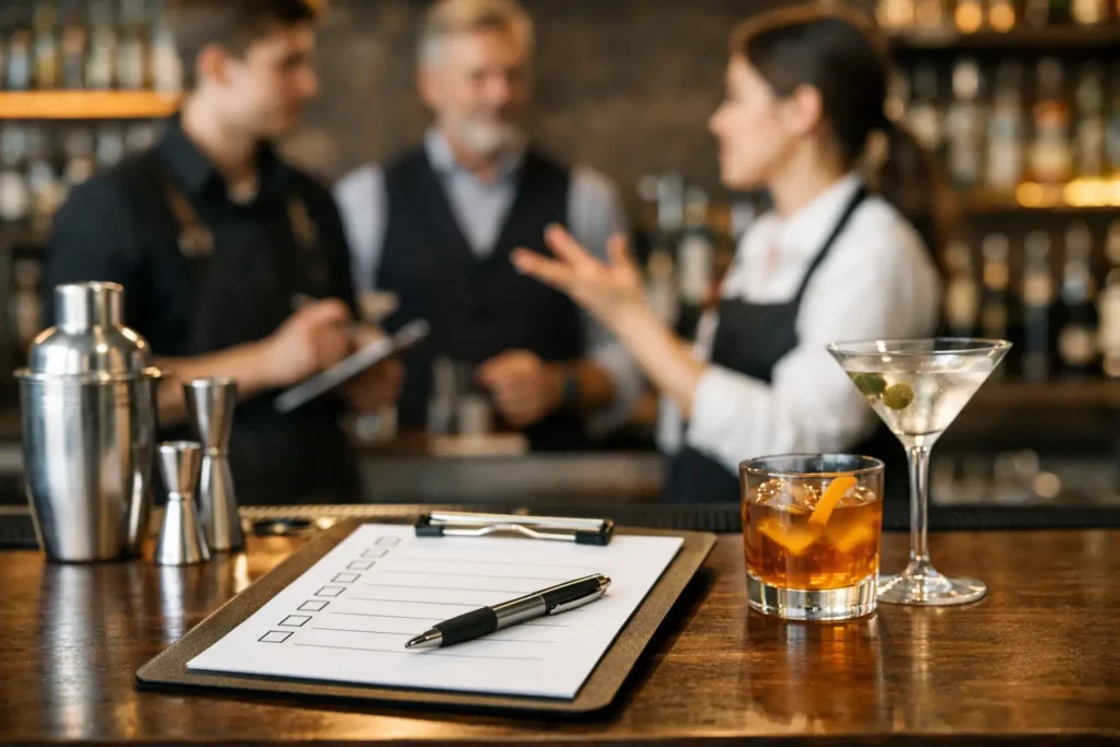 10-Point Bartending School Review Checklist