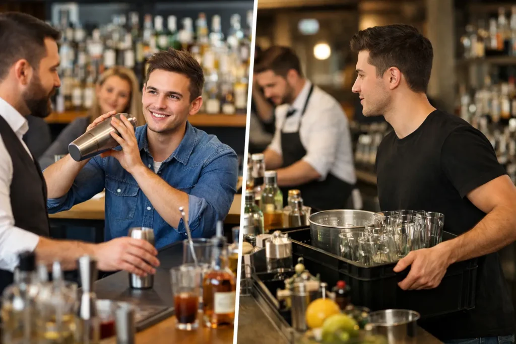 Bartending School vs Barbacking for New Bartenders