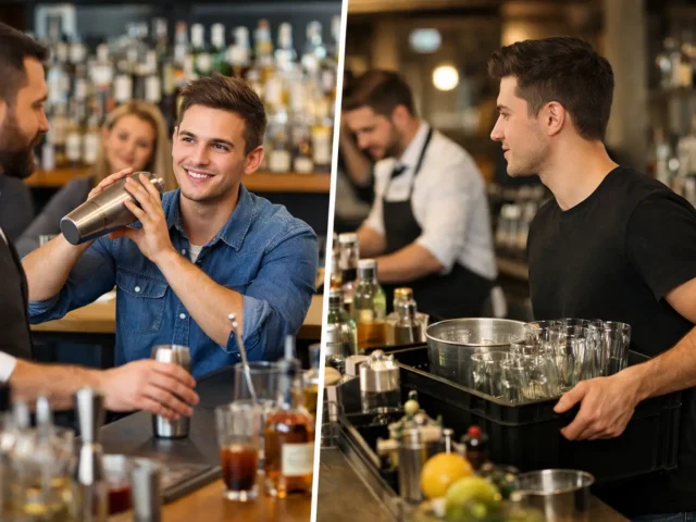Bartending School vs Barbacking for New Bartenders